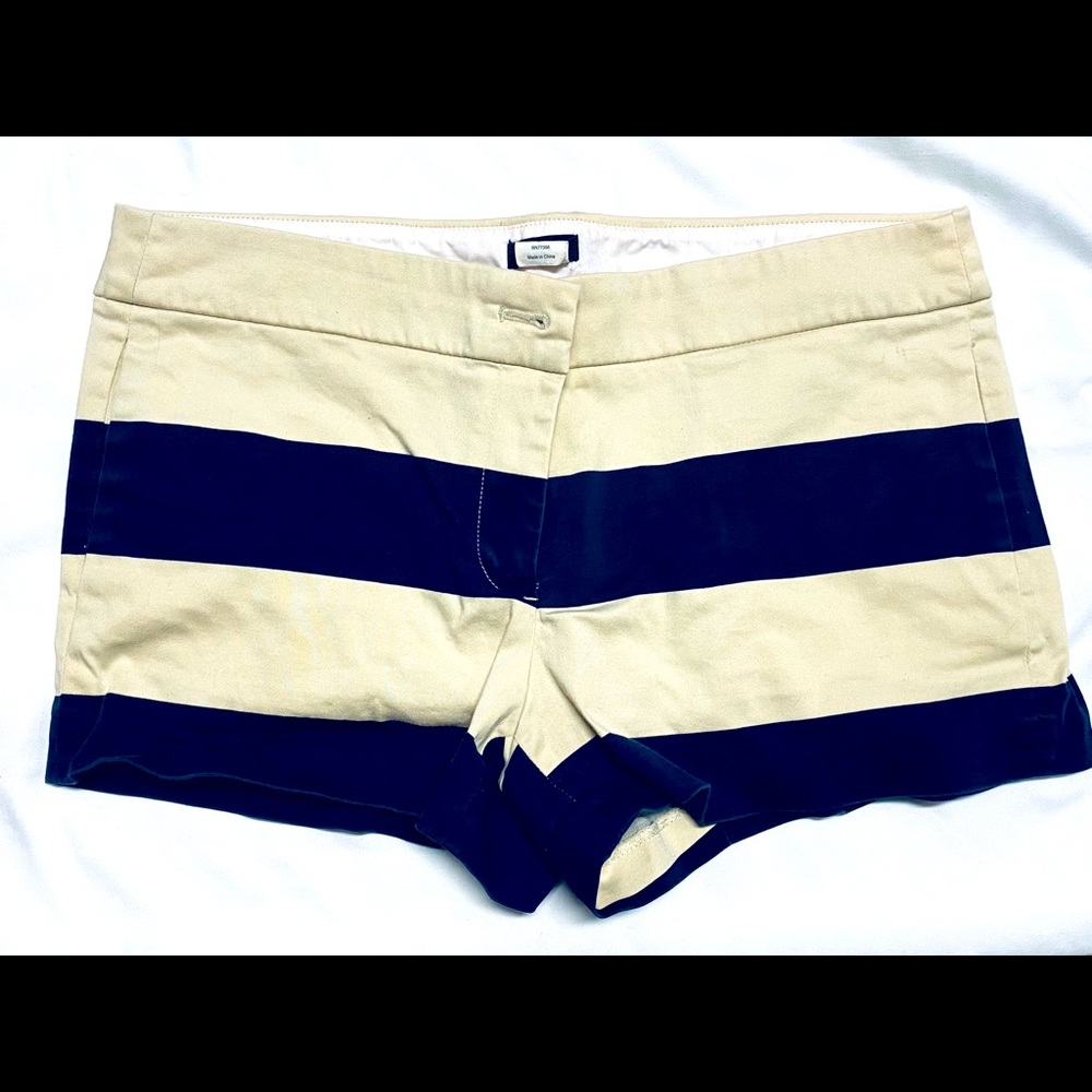 Jcrew striped shorts